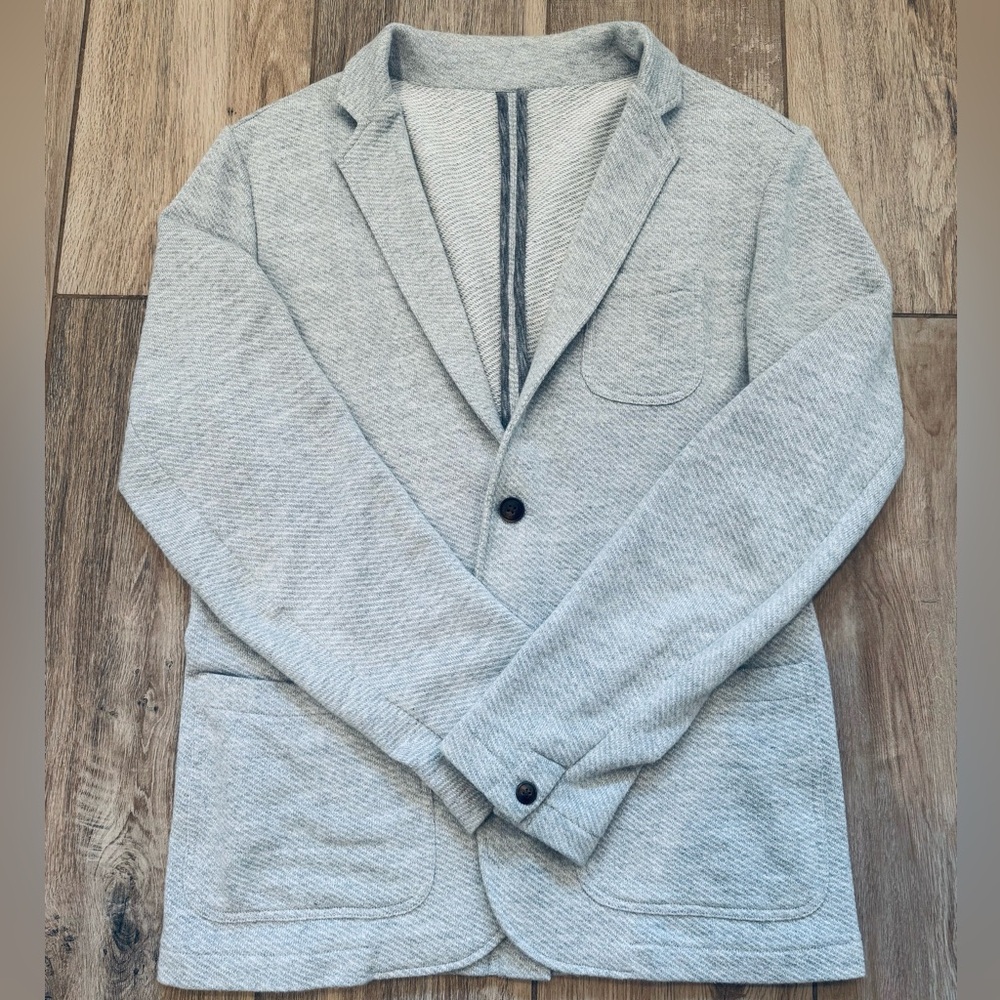 Faherty Inlet Knit Blazer – Heather Gray – Size M